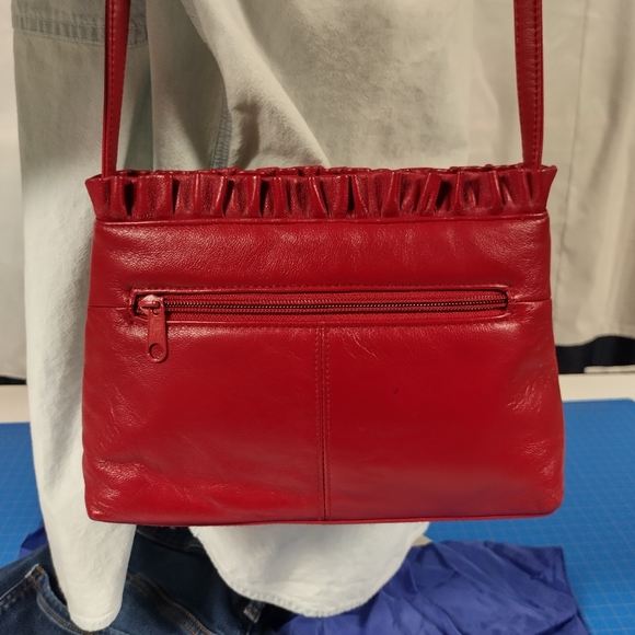 NWOT Coletta Real Leather Red Purse - Picture 2 of 16